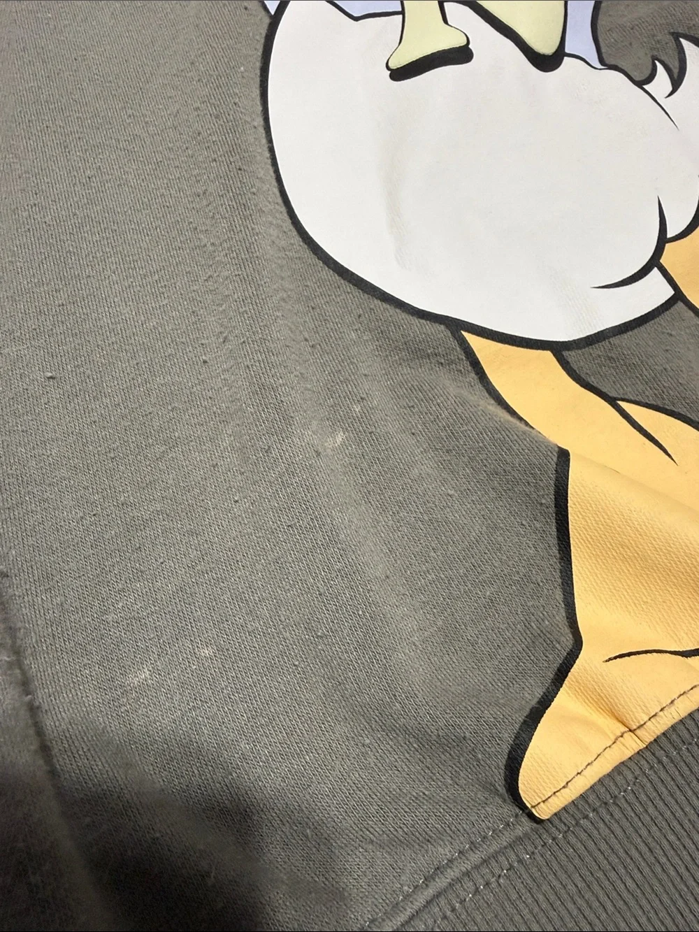 Disney Donald Duck 90th Anniversary Graphic Gray Crewneck Sweatshirt Size M